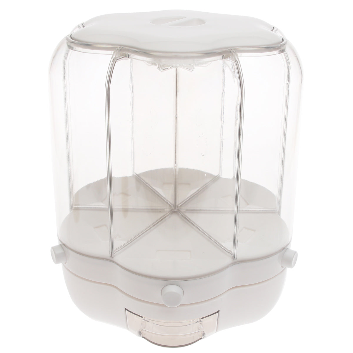 Rotating Rice Dispenser Ð 10kg Capacity Grain Storage Container