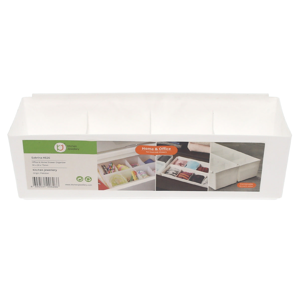 Drawer Organizer Ð Grey & White