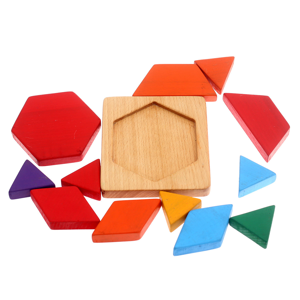 FRACTION BOARD HEXAGON MULTICOLOUR