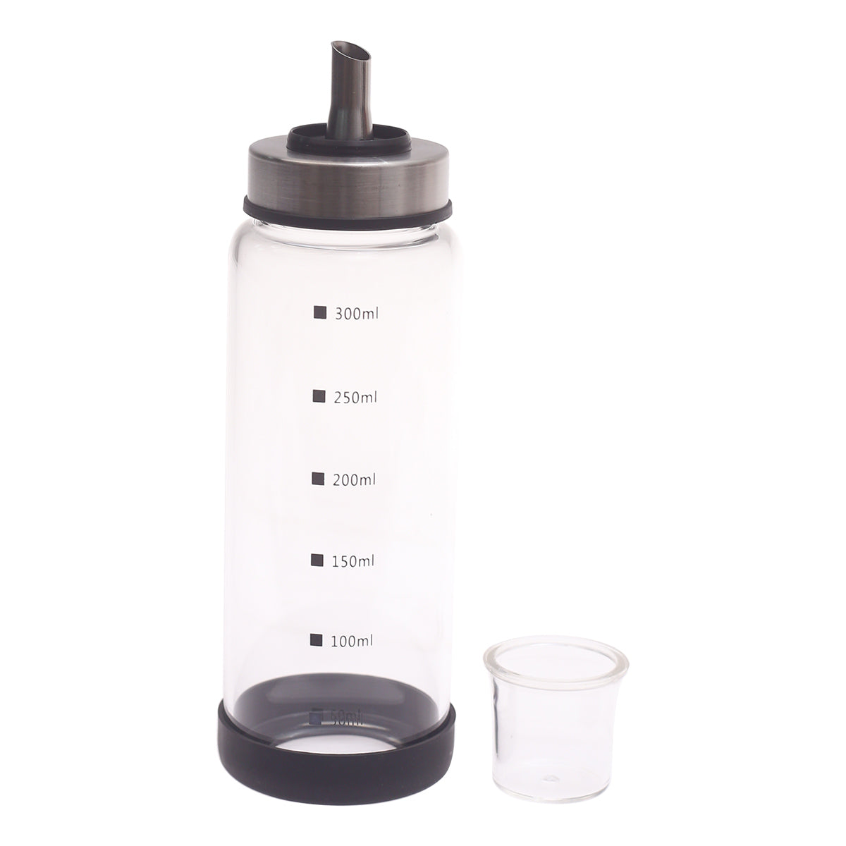 Cindy Oil Bottle Ð Glass Dispenser with Measurement Markings (200ml / 300ml)