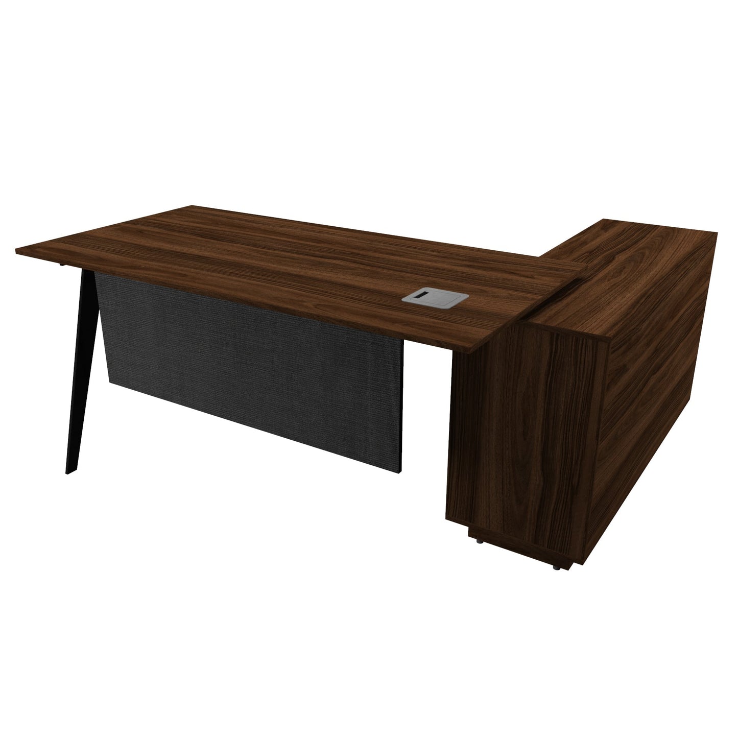 Office Furniture - Manager Desk with Side Rack - FINN SERIES