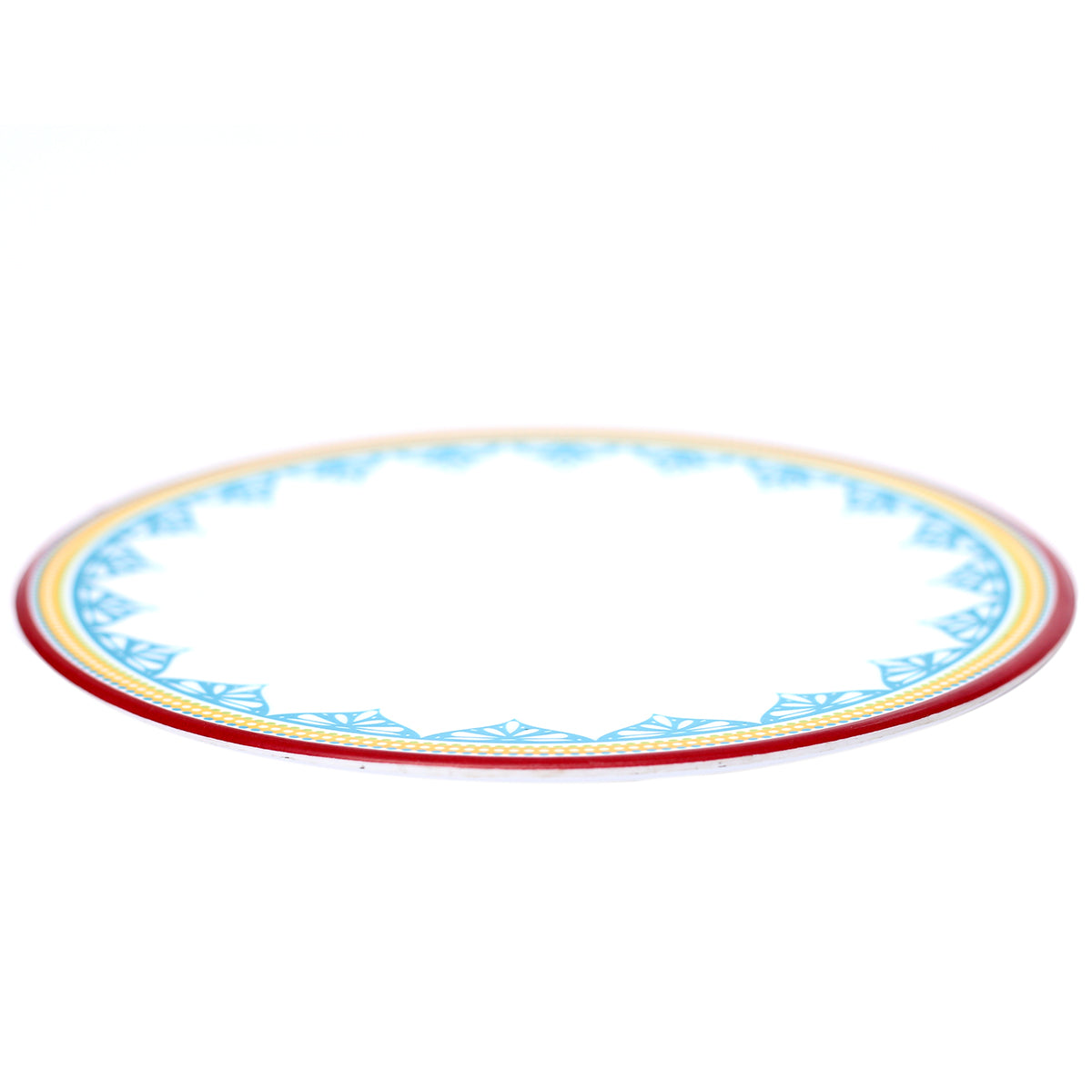 Festive Red Melamine Dinner Plate