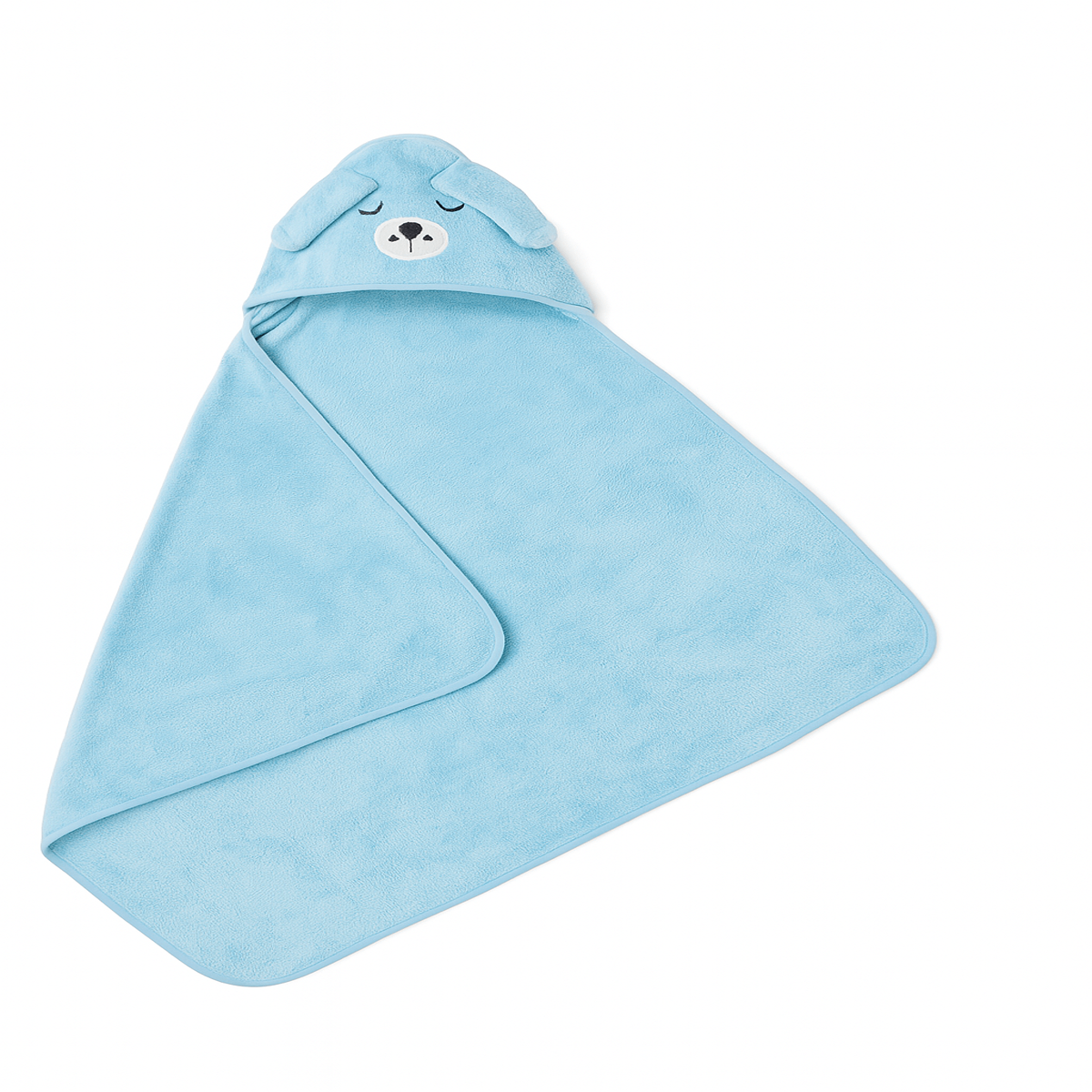 Kids Hooded Bath Towel Ð Soft & Absorbent Animal Face Wrap