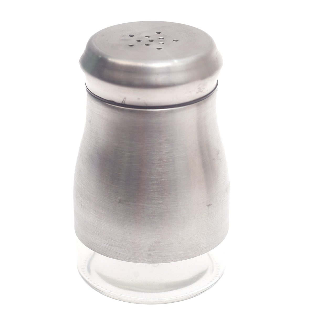 Single Salt Jar with Brushed Stainless Steel Body