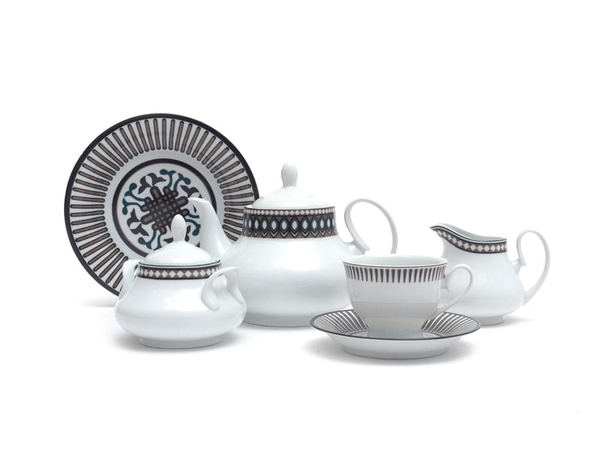 23Pcs Tea Set (Diamond Grey)