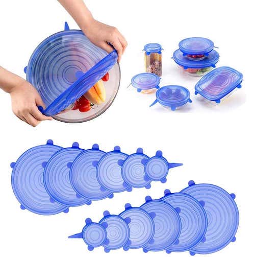 Reusable Silicone Stretch Lids – Set of 6 | BPA-Free, Leak-Proof