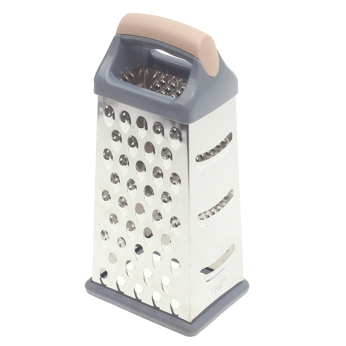 4-Sided Stainless Steel Box Grater with Soft Grip Handle