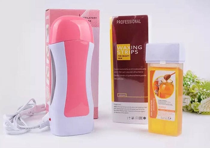 Electric Hair Removal Wax-melt Machine, Heater EU Plug Portable Epilator Roll, Heater Melt Depilation Hair Removal, SPA Handheld Body Depilatory Machine Hair Removal Tool