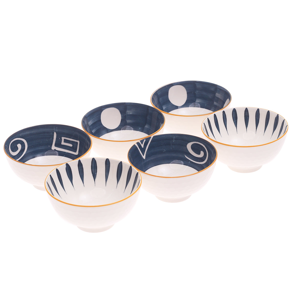 6PCS Ceramic Bowl Set Ð JPY-01