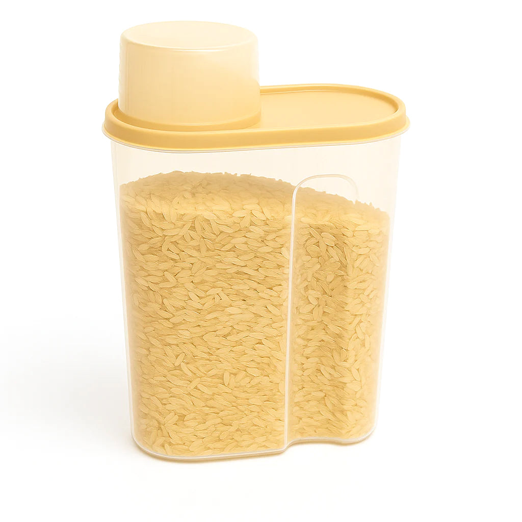 Large Airtight Cereal Jar Ð Big Food Storage Container with Measuring Cap