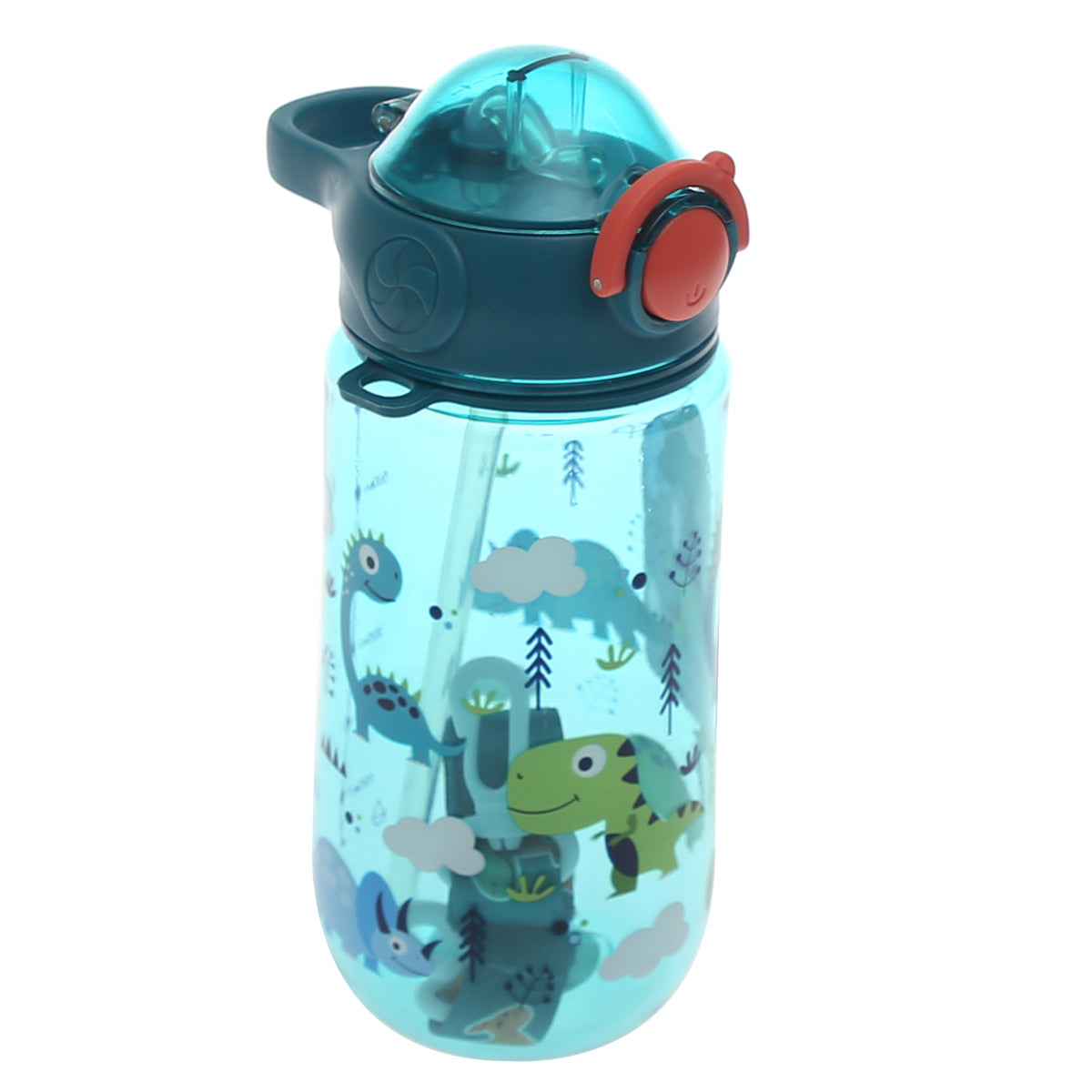 KidsÕ Water Bottle with Straw Ð 500ml Flip?Top Leak?Proof Design (Dark Blue, Light Blue, Pink)