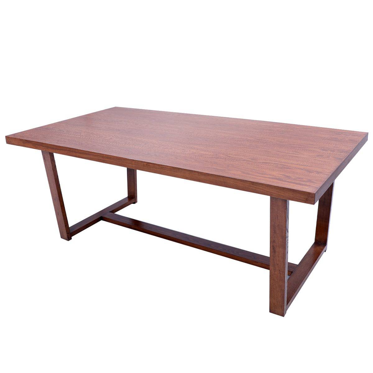 Trapezoid 8 Person Dining Table