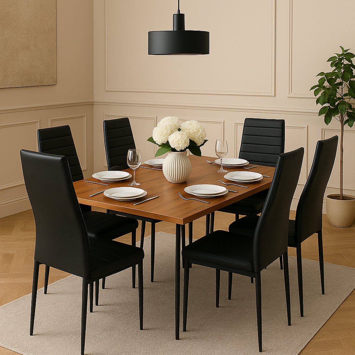 Gravel 6 Person Dining Table 4068
