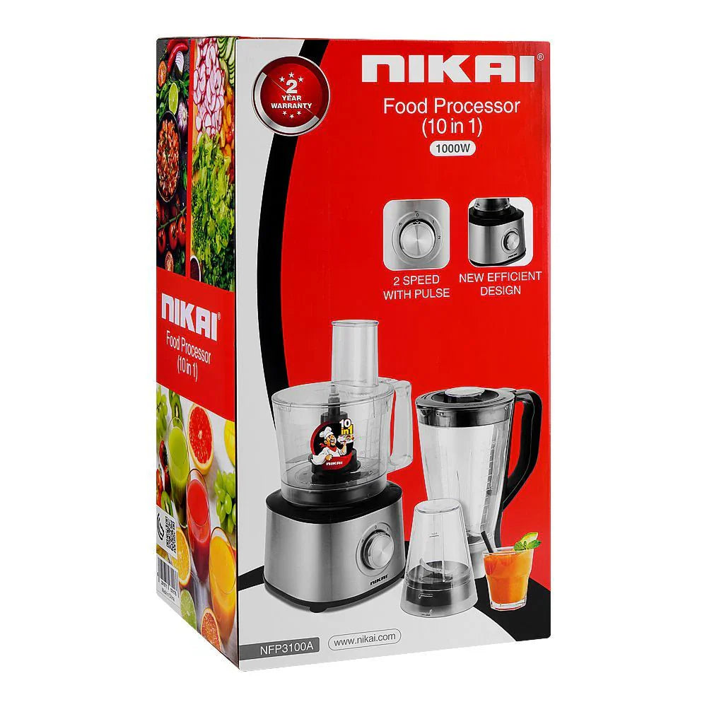 Nikai Food Processor 10In1 NFP3100A
