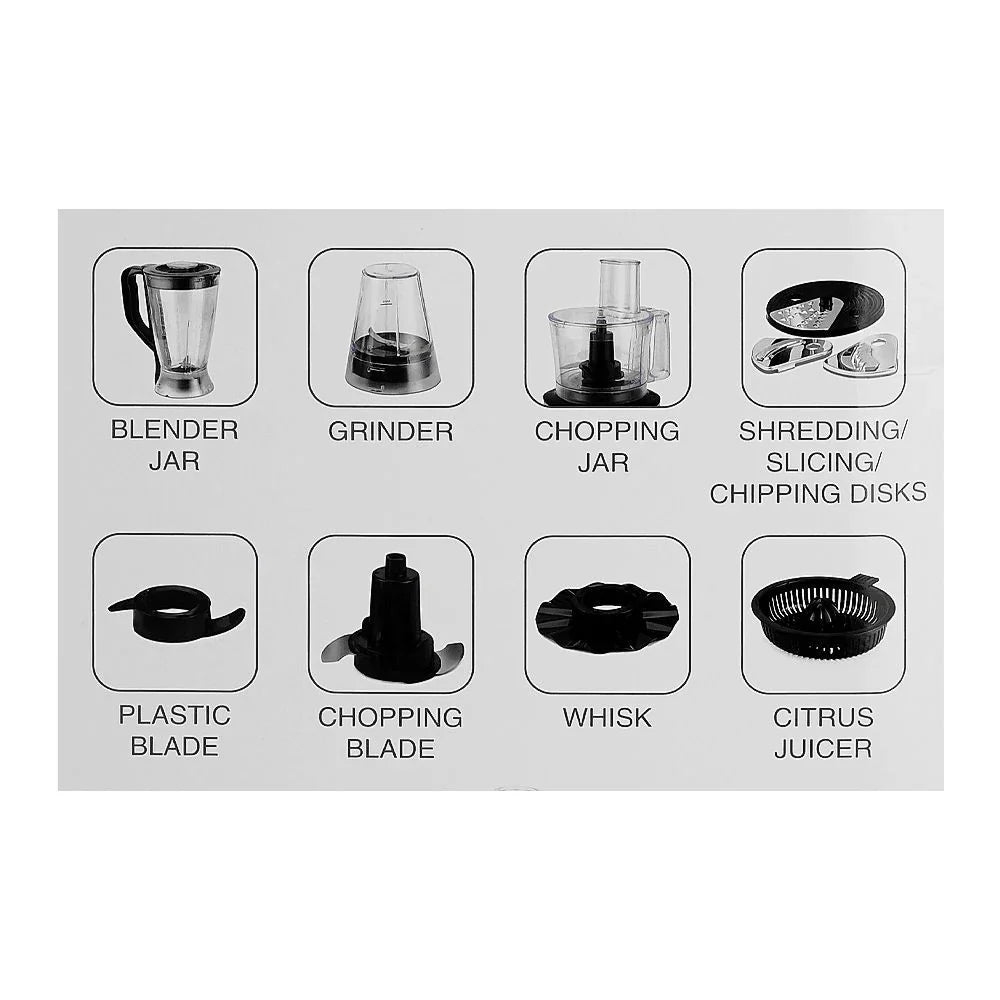 Nikai Food Processor 10In1 NFP3100A