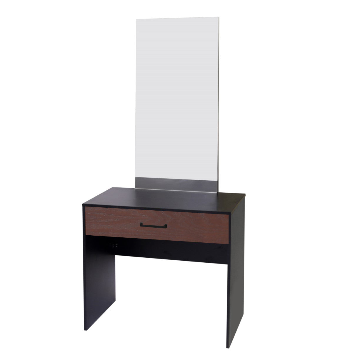 Ozmane Dark Tune Set  (bed with sides, dresser, mirror and 3 door wardrobe)
