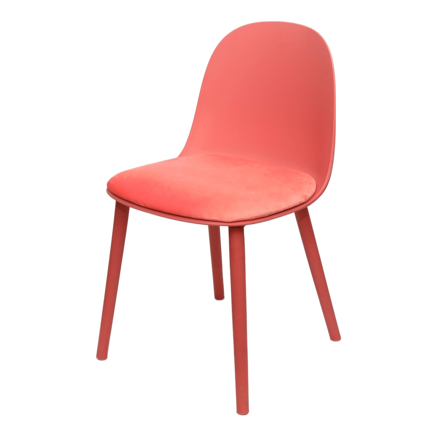Sora Dining Chair Ð Modern Molded Seat with Cushion (Pink, Grey, White, Black, Yellow)