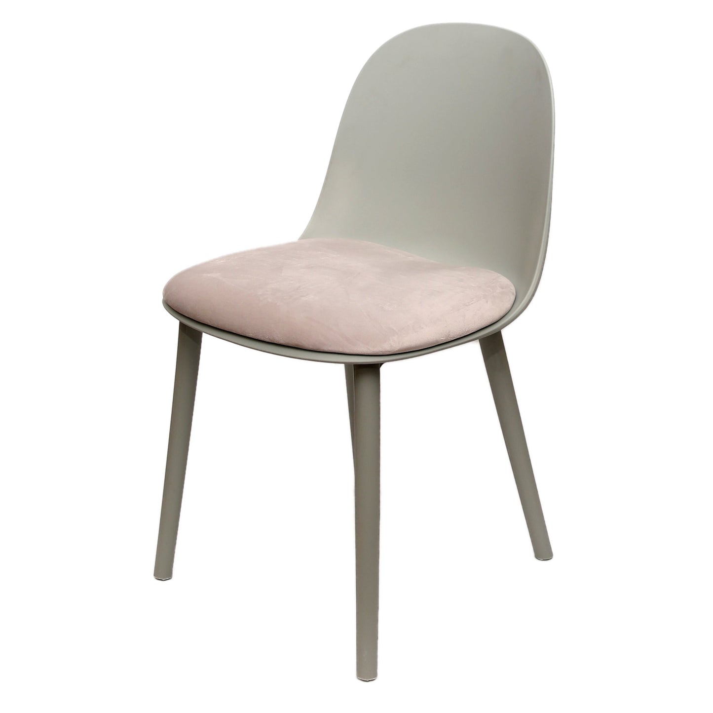 Sora Dining Chair Ð Modern Molded Seat with Cushion (Pink, Grey, White, Black, Yellow)