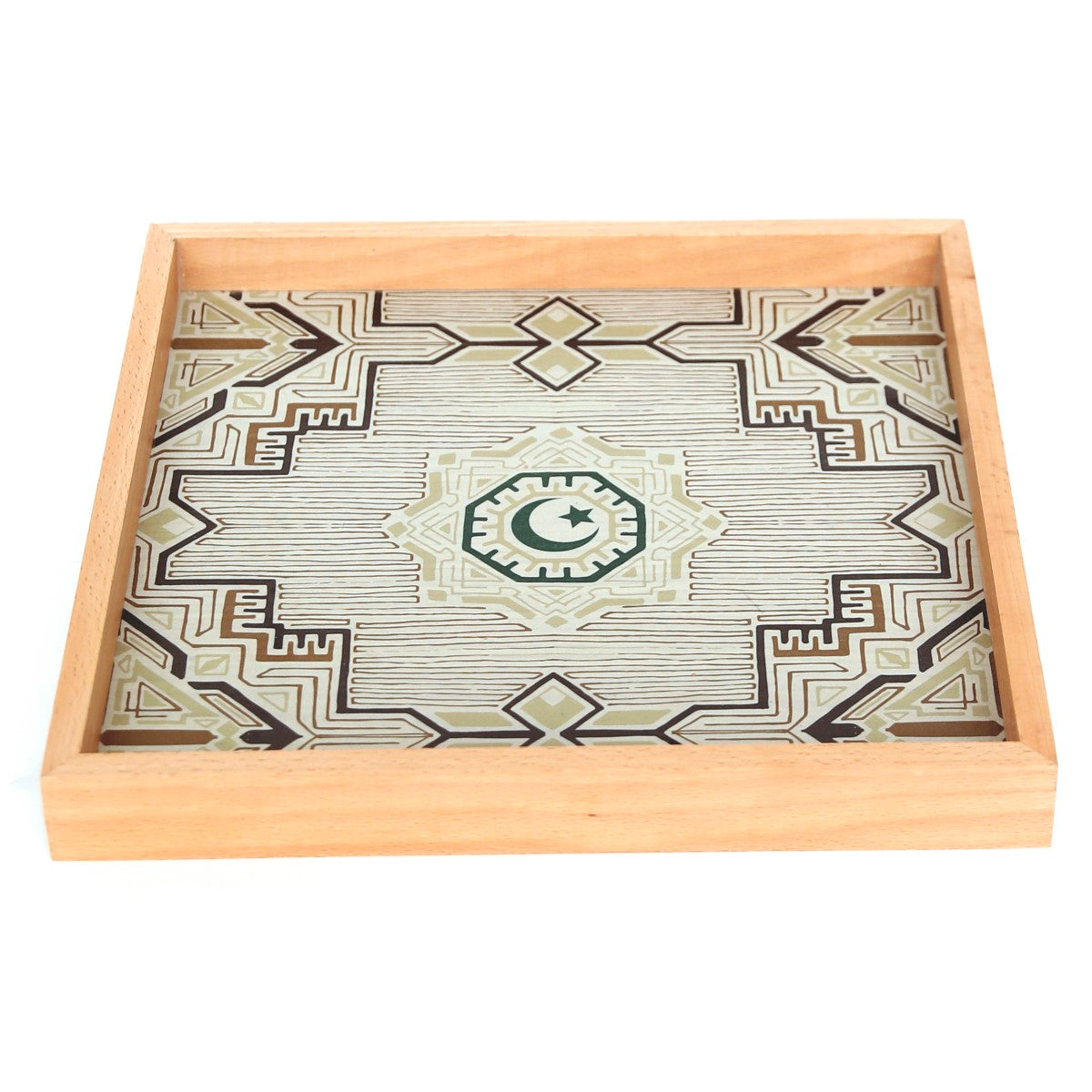 Marzipan Wooden Serving Tray Ð 13x13 Inch Decorative Square Tray