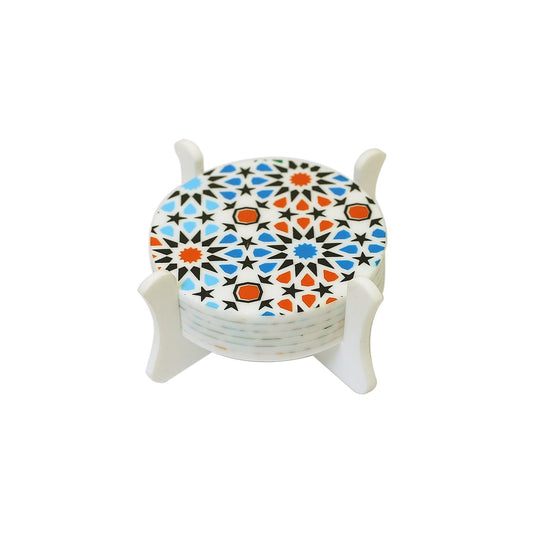 ayshpk Squares Coasters 6 Pieces