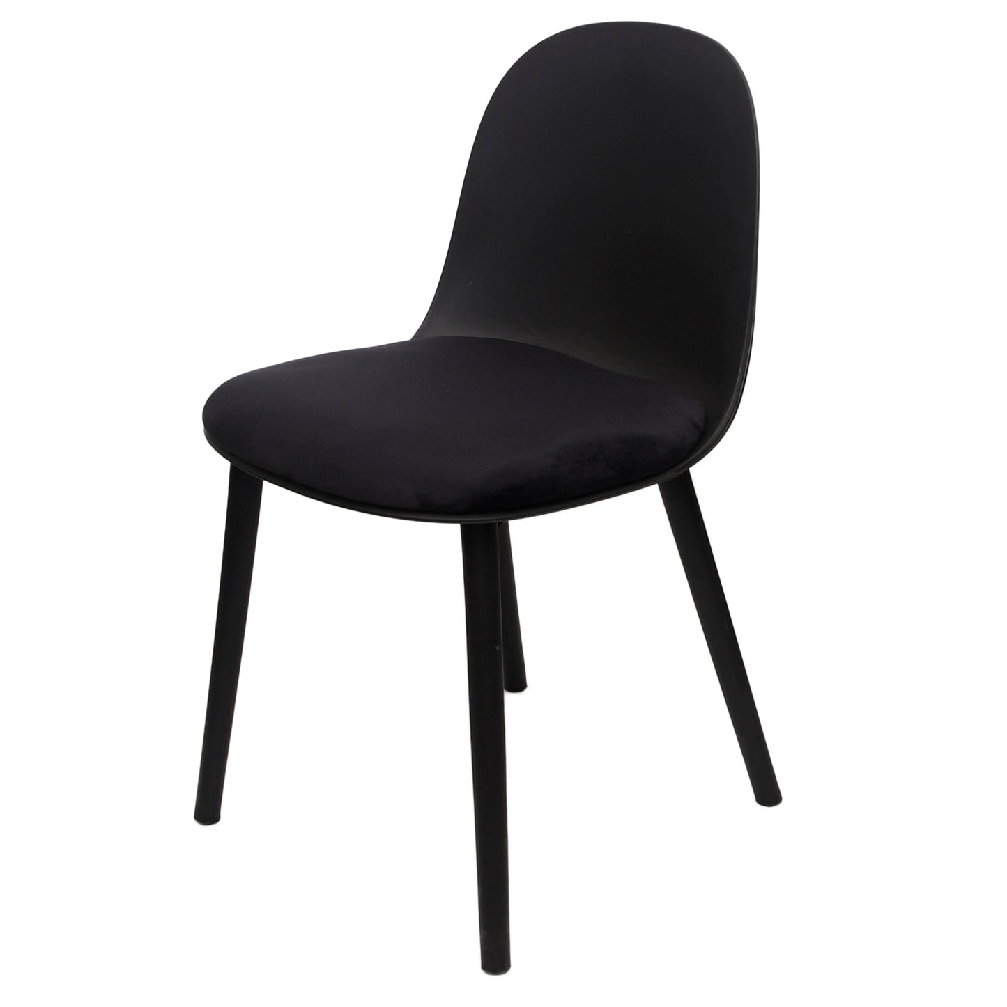 Sora Dining Chair Ð Modern Molded Seat with Cushion (Pink, Grey, White, Black, Yellow)