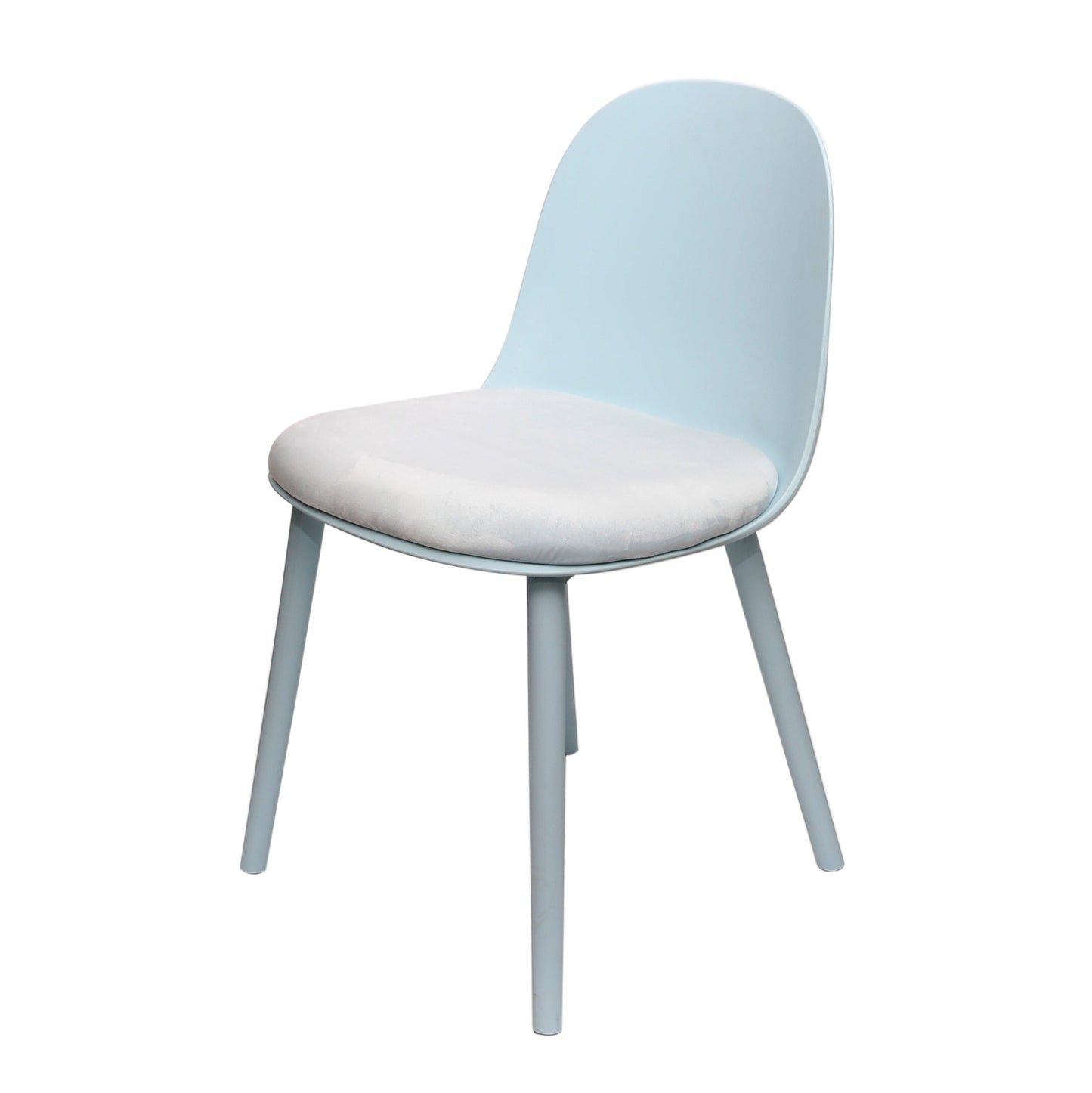Sora Dining Chair Ð Modern Molded Seat with Cushion (Pink, Grey, White, Black, Yellow)