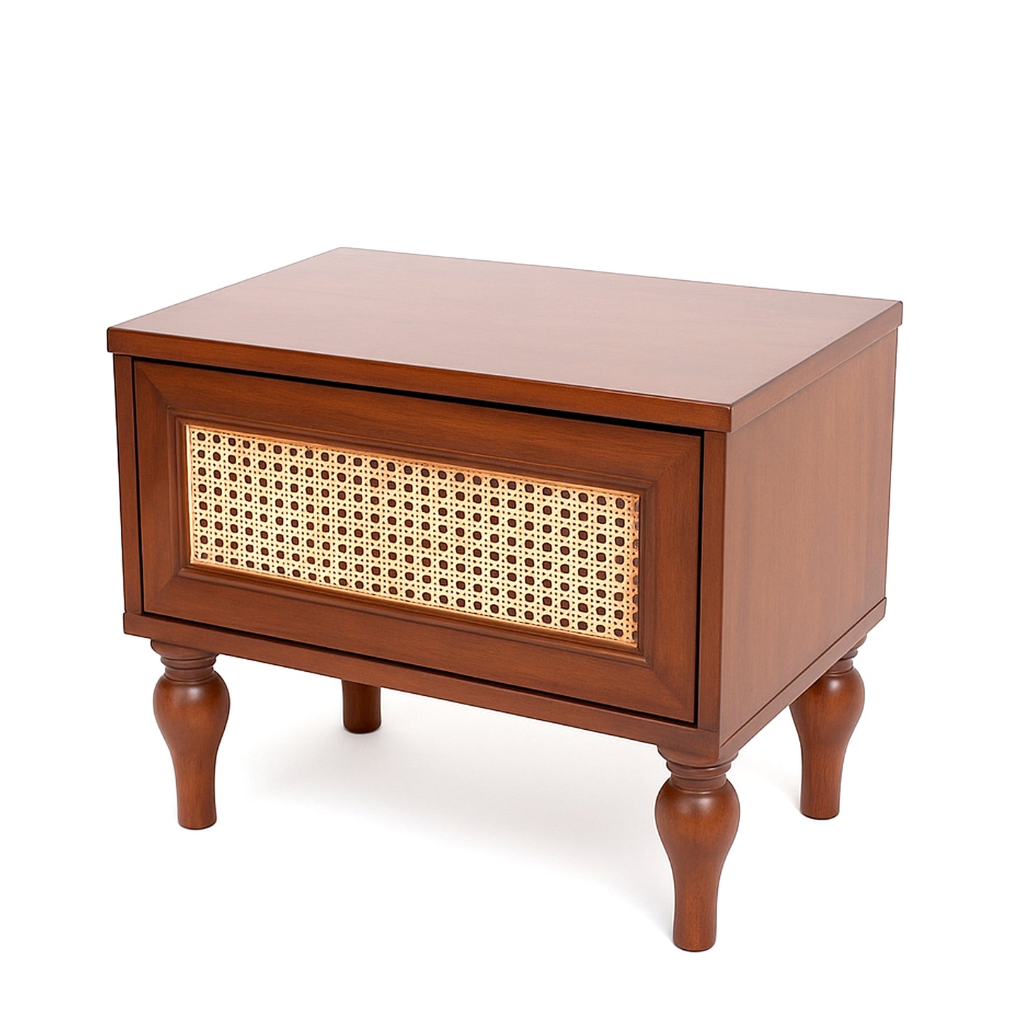 Gul Bahar Bed Ð Buy Solid Wood King Bed with Cane & Upholstered Headboard | ayshpk