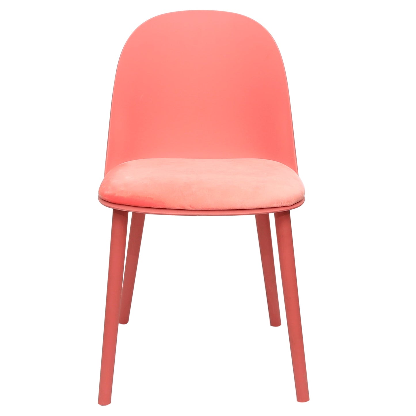Sora Dining Chair Ð Modern Molded Seat with Cushion (Pink, Grey, White, Black, Yellow)