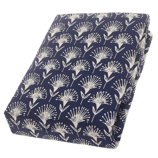 Blue Flora Double Quilt Cover 90x96" Cotton