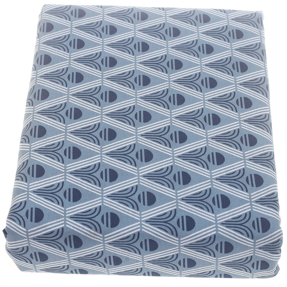 Blue Patterns Double Quilt Cover 90x96" Cotton