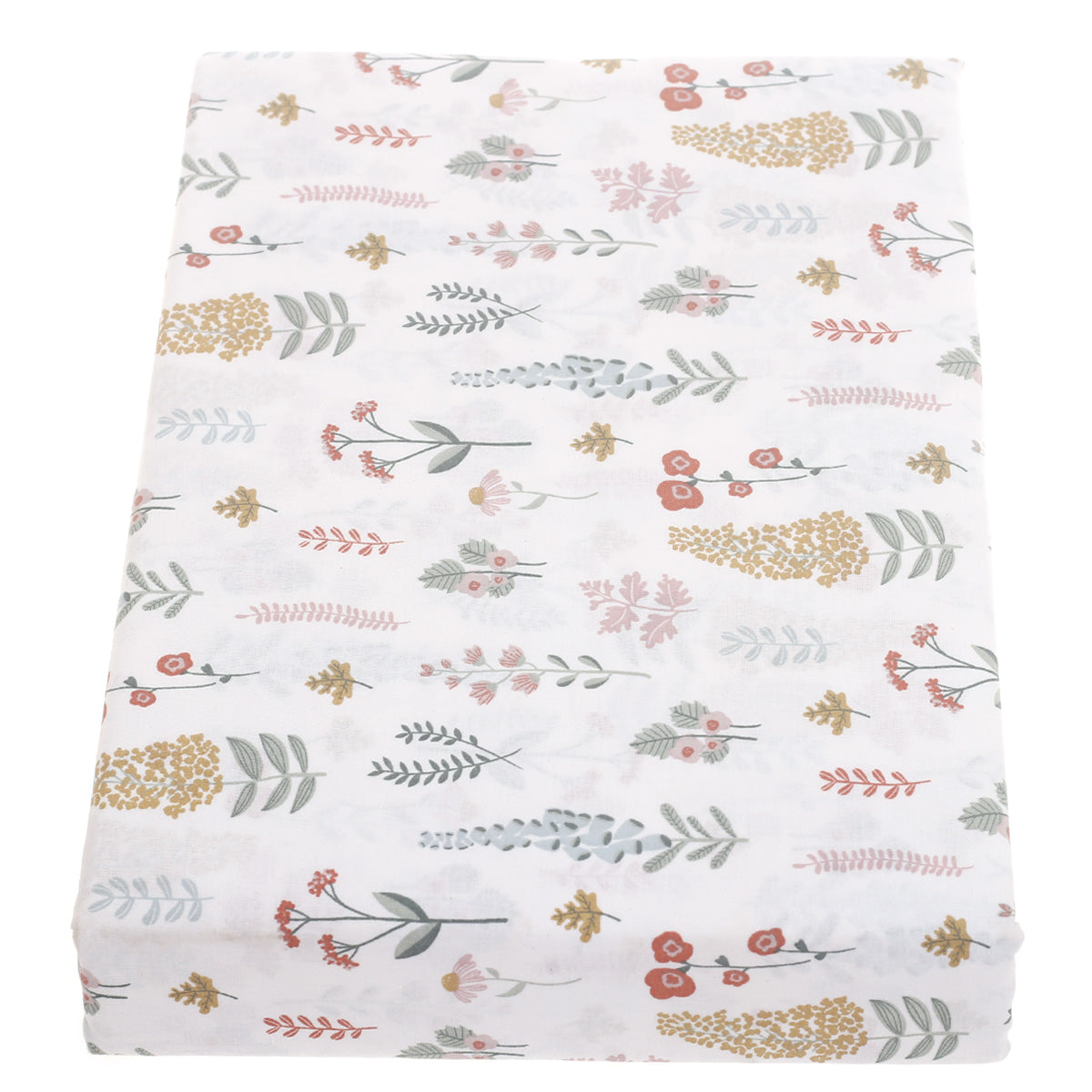 Double Bed Sheet Cotton Beige & White 96X102" Rotary Printing