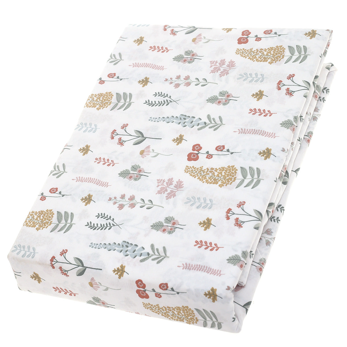 Double Bed Sheet Cotton Beige & White 96X102" Rotary Printing