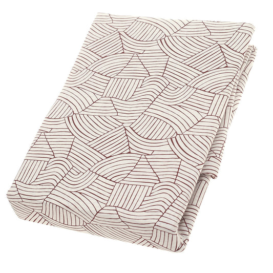 Double Bed Sheet Cotton Beige 96X102" Rotary Printing