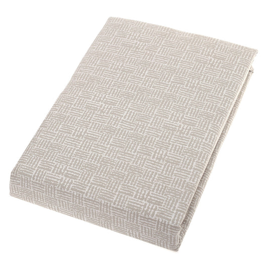 Double Bed Sheet Cotton Beige 96X102" Rotary Printing