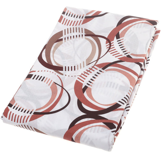 Brown & Black Circle Double Bed Sheet 90x100"
