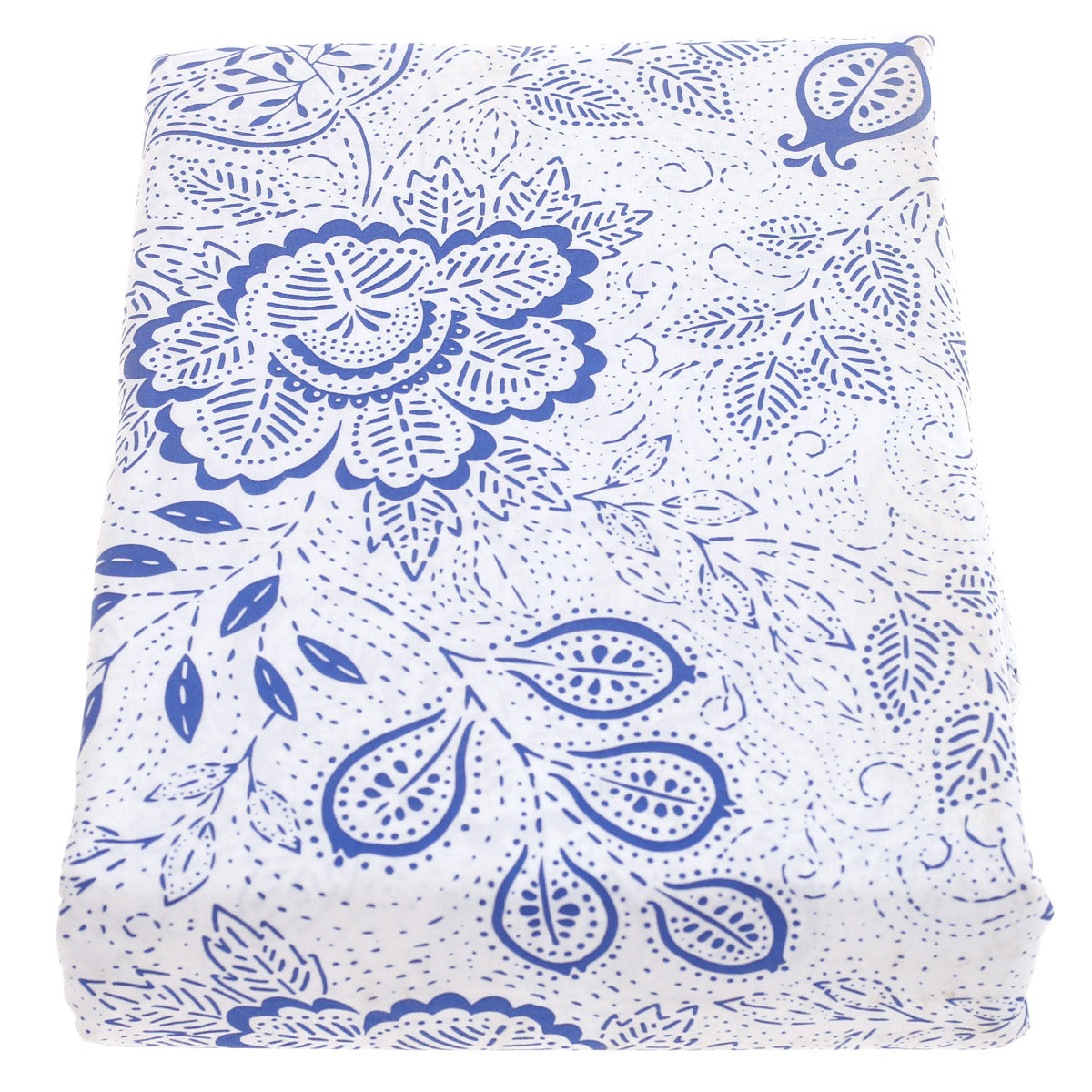 Blue Floral Double Bed Sheet Set Ð 6 Piece Bedding Collection