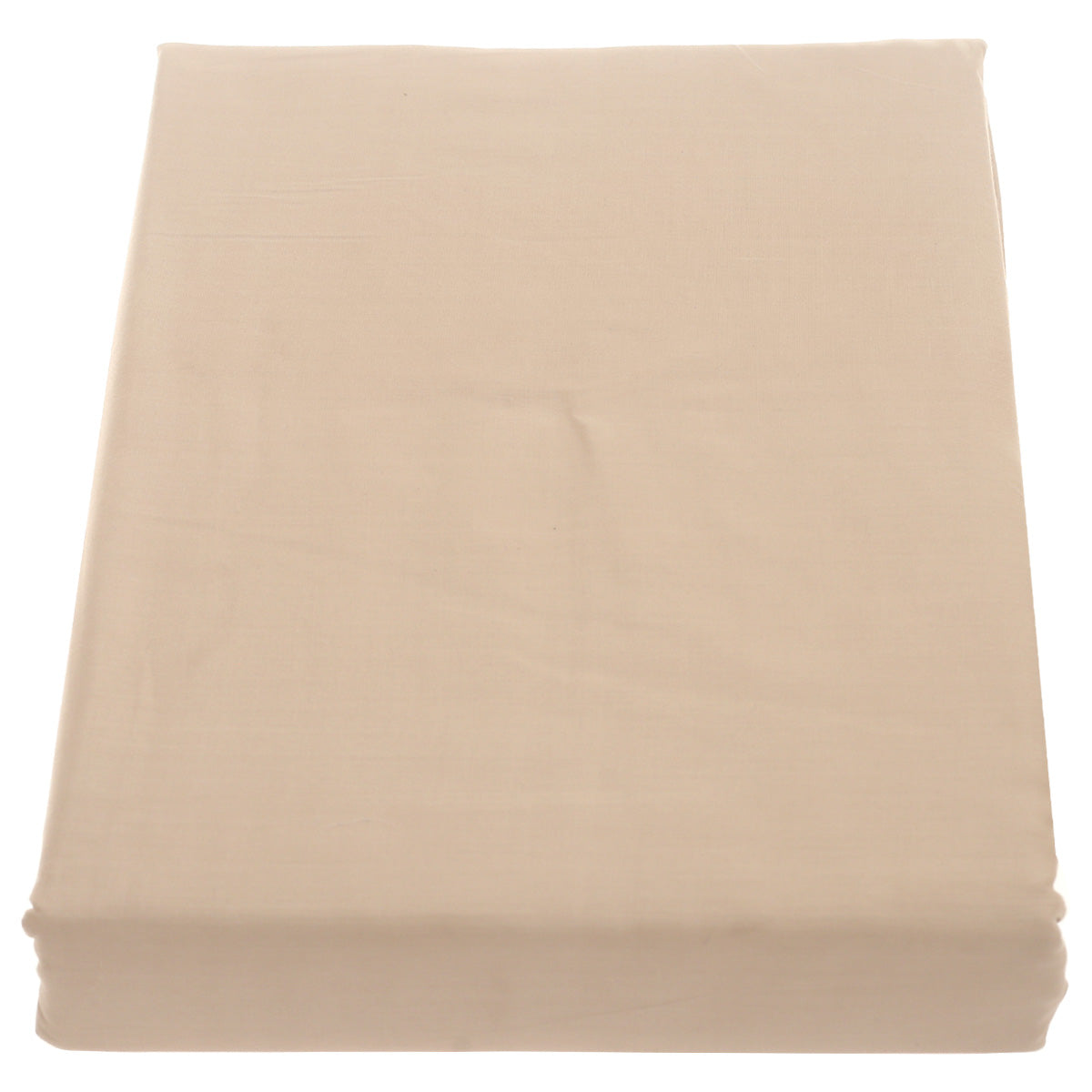 Beige Dyed Double Bed Sheet Ð 96x102" | Percale Cotton