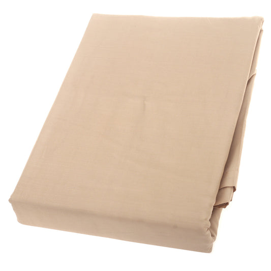 Beige Dyed Double Bed Sheet Ð 96x102" | Percale Cotton