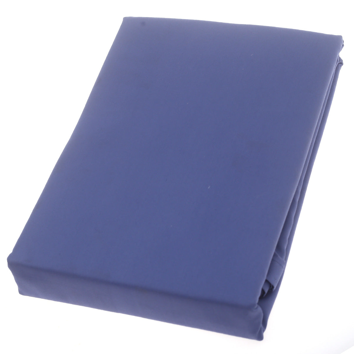 Blue Satin Dyed Double Bed Sheet Ð 96x102" | Smooth & Luxurious Finish