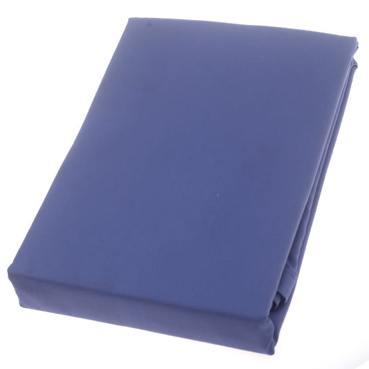 Blue Satin Dyed Double Bed Sheet Ð 96x102" | Smooth & Luxurious Finish