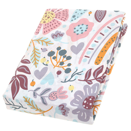 Flora Gum Double Bed Sheet Ð 96x102" | 100% Cotton Comfort