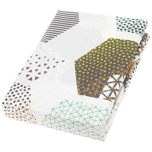 Geometric Textures Double Bed Sheet Ð 96x102" | Satin Finish