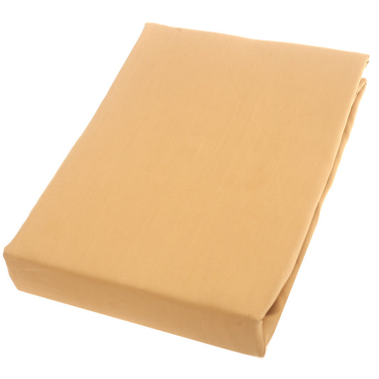 Gold Dyed Double Bed Sheet Ð 96x102" | Percale Cotton
