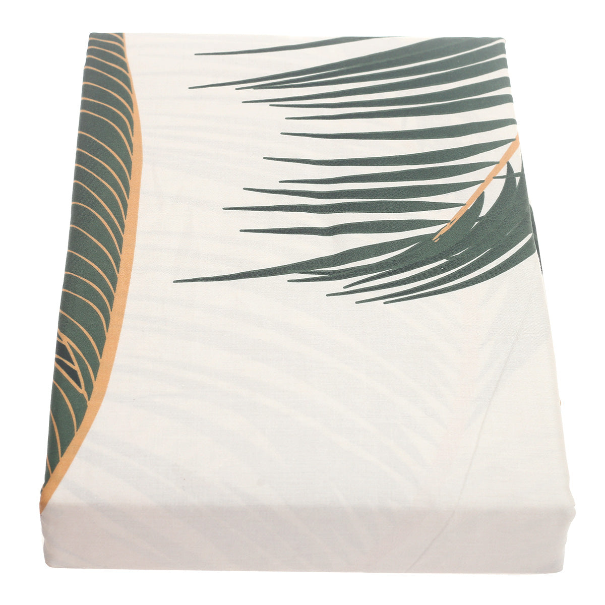 Green Leafy Double Bed Sheet Ð 96x102" | Satin Finish
