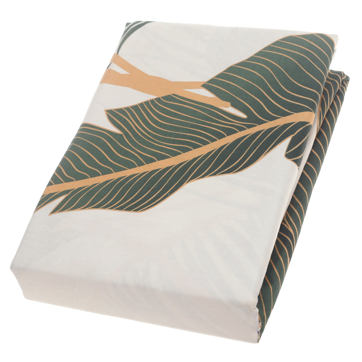 Green Leafy Double Bed Sheet Ð 96x102" | Satin Finish