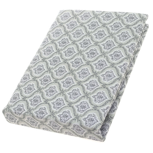 Grey Damask Double Bed Sheet Ð 96x102" | Percale Cotton