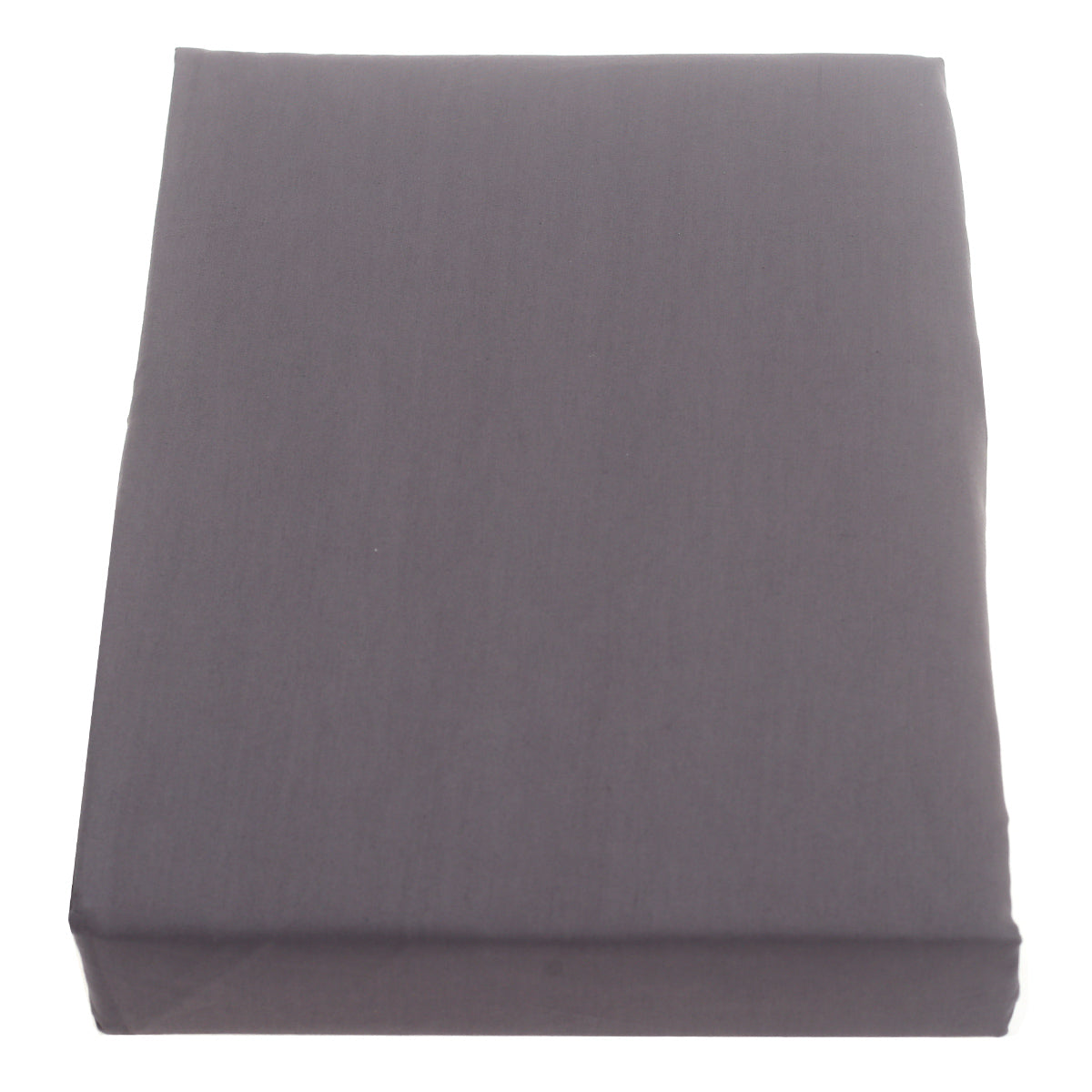 Grey Double Fitted Sheet Ð 72x78" | Percale Cotton