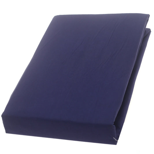 Navy Blue Dyed Double Bed Sheet Ð 96x102" | Percale Cotton
