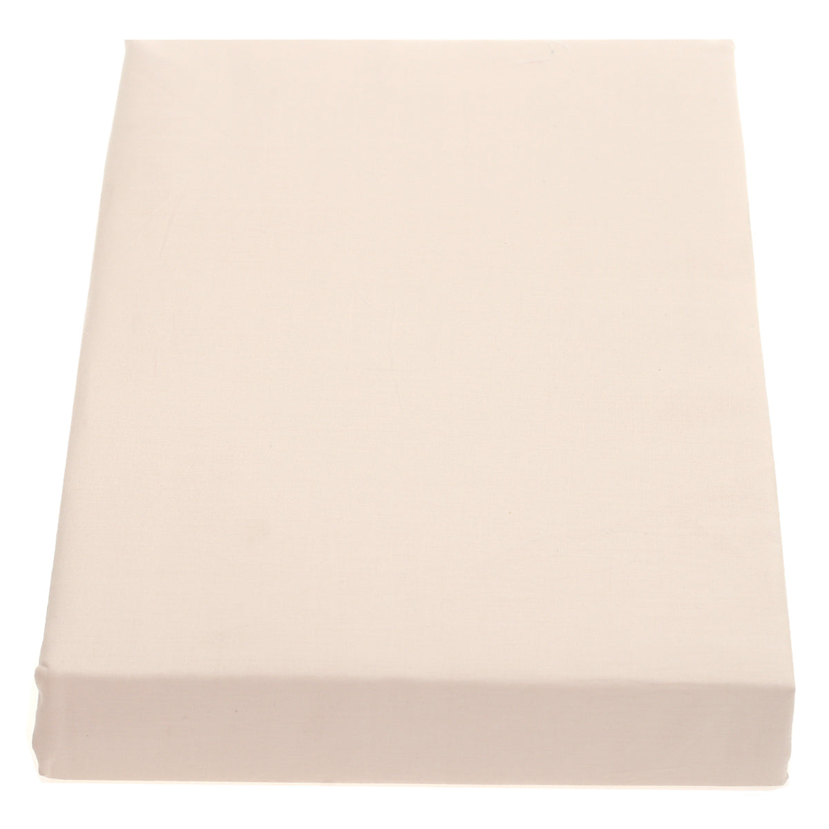 Off-White Double Fitted Sheet 72x78" Percale