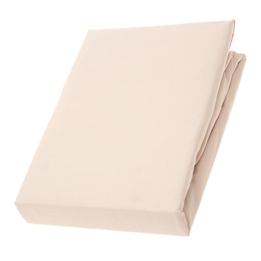 Off-White Double Fitted Sheet 72x78" Percale